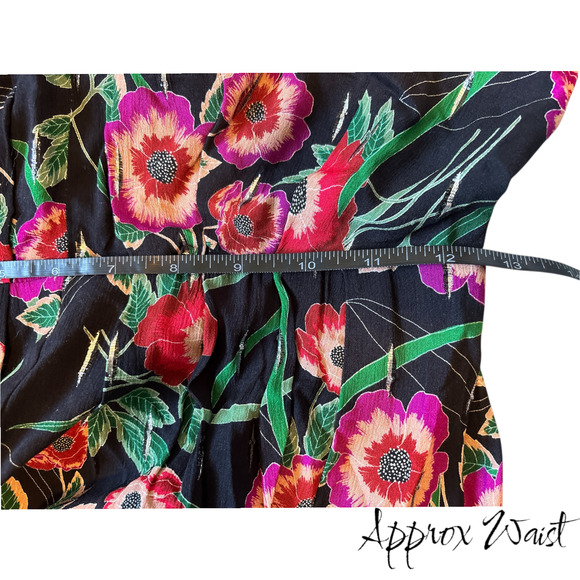 Revolve Kora Backless Black Floral Maxi Dress-Size XS Open Back Long Sleeve - Picture 8 of 9